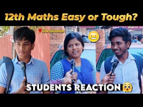 State Board 12th Maths Exam Review 2026🤯 Easy or Tough?🔥