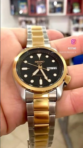 SEIKO 5 Sports SRPE60 Dual Tone Gold #seikowatch #affordablewatches