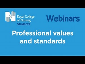 RCN Students webinar: Professional values and standards