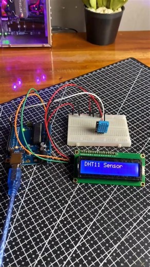 temperature and humidity sensor arduino #shorts