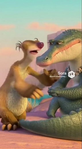 Purusaaurus crying 😭sid ice age prehistoric love ❤️