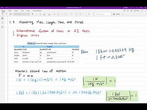 Dimensions and Units