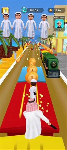 alnahsha runArab Run Game 😱🔥 | لعبة جري مجنونة #shorts