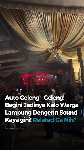 Warga Lampung auto geleng-geleng denger ini🤣🎶 Momen kocak saat musik DJ remix diputar di sebuah acara, bikin reaksi warga langsung geleng-geleng kepala 😂 Gimana menurut lo orang? Tag orang yang auto joget kalo denger beginian🫣 Source: repost tiktok @/albet_stwn025 Update Info & Kehidupan di Lampung? Follow @lampunglife.id sekelik🙌 #lampunglife #lampung #remixlampung #lampungculture #lampungviral