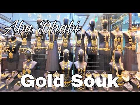 Abu Dhabi 4K Madinat Zayed Shopping Centre Gold Walking Tour