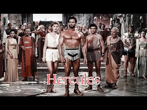 Hercules (1958) Steve Reeves with his muscles upon muscles -- Sylva Kocina dazzles!