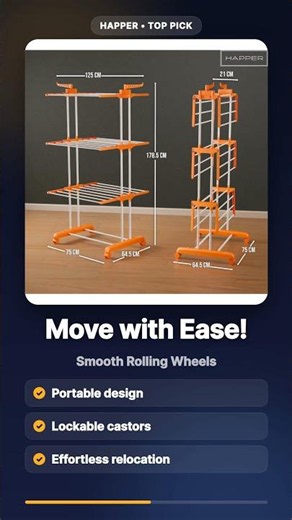 Tired of Laundry Clutter? This Happer Clothes Stand is a Game Changer!