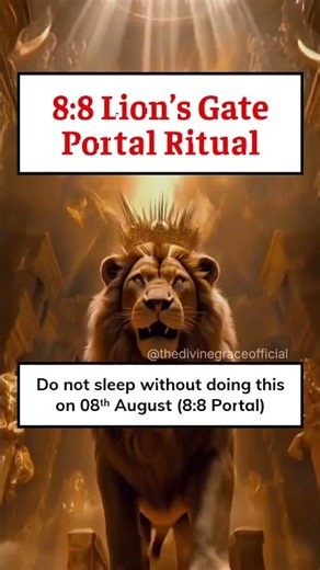 🦁 LION’S GATE 8:8 PORTAL 2026 | DO NOT SLEEP Before Doing This on 8 August! ✨ Powerful 8:8 Ritual