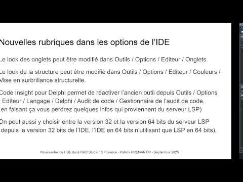 What's New in the IDE in RAD Studio 13 Florence