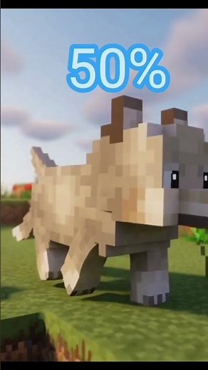 Minecraft wolf Evolution: 1% to 100% REALISTIC! 🤯#minecraft #shorts #cute#ai