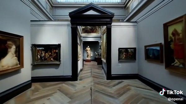 Sora Sunday ❤️ Prompt: fly through tour of a museum with many paintings and sculptures and beautiful works of art in all styles This video was generated by our text-to-video model, Sora, without modification. What would you like to see us make with Sora next? *Sora is not yet available to the public. We’re sharing our research progress early to learn from feedback and give the public a sense of what AI capabilities are on the horizon. #madewithSora #Sora #openai