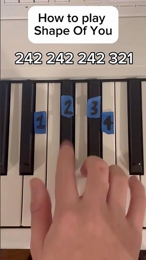 How to play Shape of You #piano #pianotutorial #easy