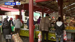 A woman has ended up in hospital after a fight with a fruit shop worker at the Queen Victoria Market. Police are investigating whether she threw a head of broccoli at the stall holder before he lashed out. #9News | Nightly at 6pm | 9 News Melbourne