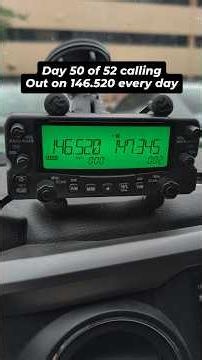 We got one baby! Day 50 success on the 52 challenge! #hamradio #52sc