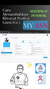 157K views · 931 reactions | Panduan Peremajaan Data Riwayat Profesi Guru Di My ASN. Pengajuan Pencantuman Gelar. #Sertifikat_Pendidik #Sertifikasi #Guru #MyASN #Riwayat_Profesi #ASN_Digital #Pencantuman_Gelar #Kemendikdasmen #PPG #Pendidikan_Profesi_Guru | Amri Syams | Facebook
