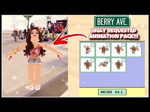 HIGHLY REQUESTED COOL SECRET IDLE / ANIMATION PACK BERRY AVE ROBLOX