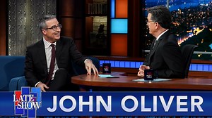 To promote the 10th season of his hit show, Last Week Tonight with John Oliver, John Oliver shares a side-by-side image of him in 2014 and him in 2023. Catch the season premiere on Sunday, February 19th on HBO. | The Late Show with Stephen Colbert