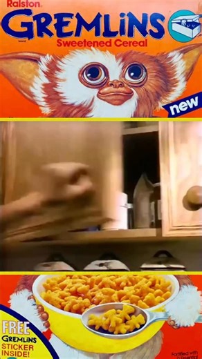 Retro Toys and Cartoons on Instagram: "🥣 “Before Midnight Snacks Had RULES – The Legendary Gremlins Cereal!” 🐾 Straight out of the 1980s breakfast hall of fame 🕰️🔥 Ralston’s Gremlins Sweetened Cereal turned every morning into a movie moment — crunchy Gremlin-shaped pieces, bold box art, and a FREE Gremlins sticker inside. This wasn’t just cereal… it was licensed pop-culture magic you begged for in the supermarket aisle. Eat after midnight? Probably. Regret it? Never. 💥 #Gremlins #GremlinsCe