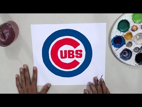 How to draw the Chicago CUBS logo @Chicago CUBS