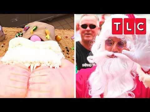 A Jolly Santa Cake | Cake Boss | TLC