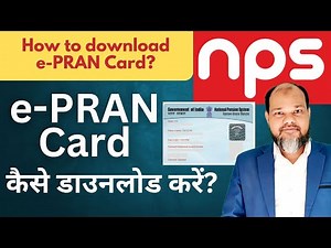 How to download PRAN Card Online ll First Time User How to login in eNps? #nps