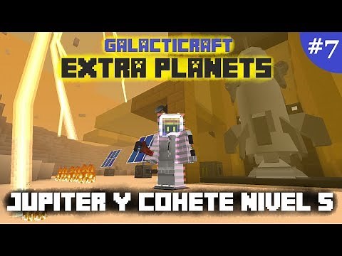 Jupiter y cohete tier 5 | Galacticraft Extra Planets mod 1.12.2(minecraft)