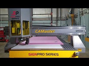 SignPro cuts Coroplast arrow and stop sign