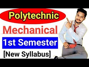 Polytechnic/Diploma 1st Semester Syllabus Mechanical Engineering || Mechanical Engineering 2021-22