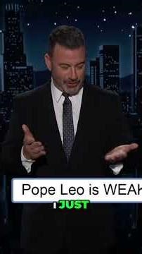 Trump vs. Pope: Kimmel Thinks It's South Park! #shorts