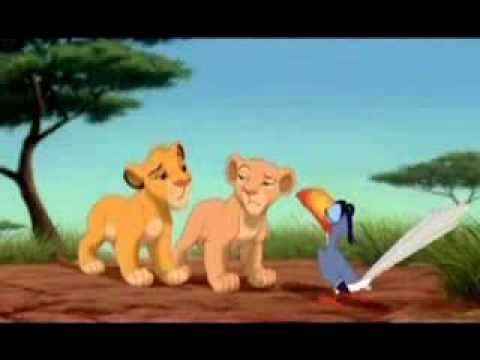 Simba's in Heaven when Nala Kisses him!!