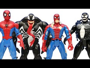 Marvel Spider-Man Vs. Venom | Toy Biz Battle Ravaged Spiderman | Marvel Superheroes Venom