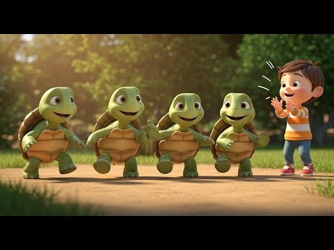 Seven Tiny Turtles Tap Their Toes | Best Nursery Rhymes and Kids Songs Collection