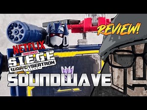 Transformers Netflix Soundwave Unboxing & Review deutsch (Hasbro War For Cybertron Voyager Class)