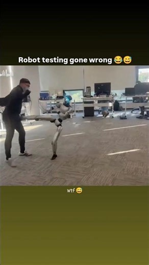 Robot testing gone wrong 😅😂 #shorts