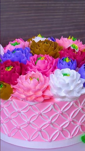 Flower Basket Birthday Cake