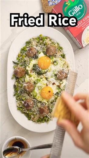 Italian Fried rice anyone? 😅 recipe below ⬇️