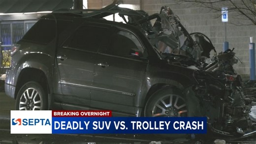 Man ejected from SUV during deadly head-on crash with SEPTA trolley in Parkside
