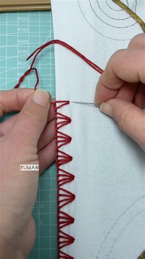 Easy Lace Border Stitch #shortvideo #shortsviral #shortsfeed #short #shorts #shortsyoutube #foryou