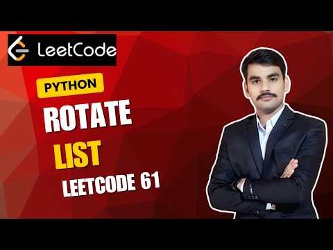 Rotate List in O(n) 🔥 | LeetCode Daily Challenge | Rotate List Explained by Anand Shukla