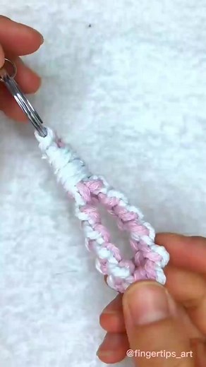 54K views · 727 reactions | How to make a key chain#crochet #handmade #macrame #useful #easydiy #knitting #tutorial #keychain #handrope | Youra Khorn | Facebook