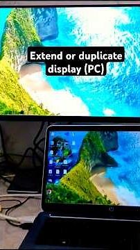 How to Connect a Second Monitor to your Laptop #extend or duplicate display PC