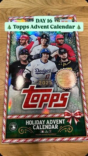 A’s Baseball Card Shop on Instagram: "🎄⚾️ Advent Calendar Day 16 ⚾️🎄 Topps 2025 Holiday Advent Calendar ⚾️🎄 Baseball Card Singles listed on eBay! Link in bio ⚾️🔗 #topps #baseball #MLB #fyp #adventcalendar #collectibles #ebay #baseballcards #2025 #christmas @topps @mlb @ebay @fanatics @arizonastatecardshow"