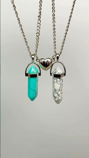 Surprise your BFF with matching besties jewelry! #bff #necklace