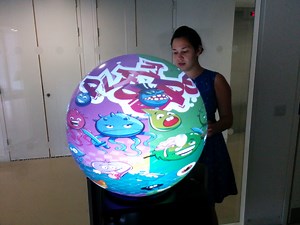 Multi-Player Gaming on Spherical Displays | Proceedings of the 33rd Annual ACM Conference Extended Abstracts on Human Factors in Computing Systems