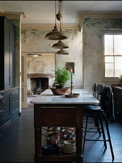 "The Victorian Revival Tavern" Moody Modern Rustic Kitchen in Heritage...