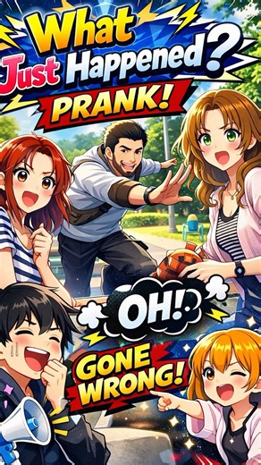 Prank Gone Wrong in Anime Style 😂#funny #viral