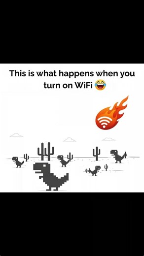 What happens when you turn on WiFi! 🦖🔥 #memes