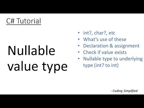 C# Tutorial: Understanding Nullable value type in C#