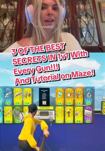 3 OP SECRETS IN 1v1 With Every Gun!!!! #fortnite #hivemaps #fortnitecreative