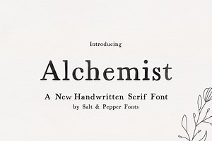 Alchemist Serif Font, a Serif Font by Salt & Pepper Designs